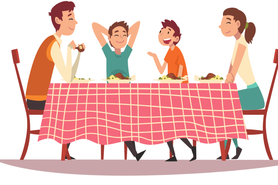 Famille a table Education bienveillante