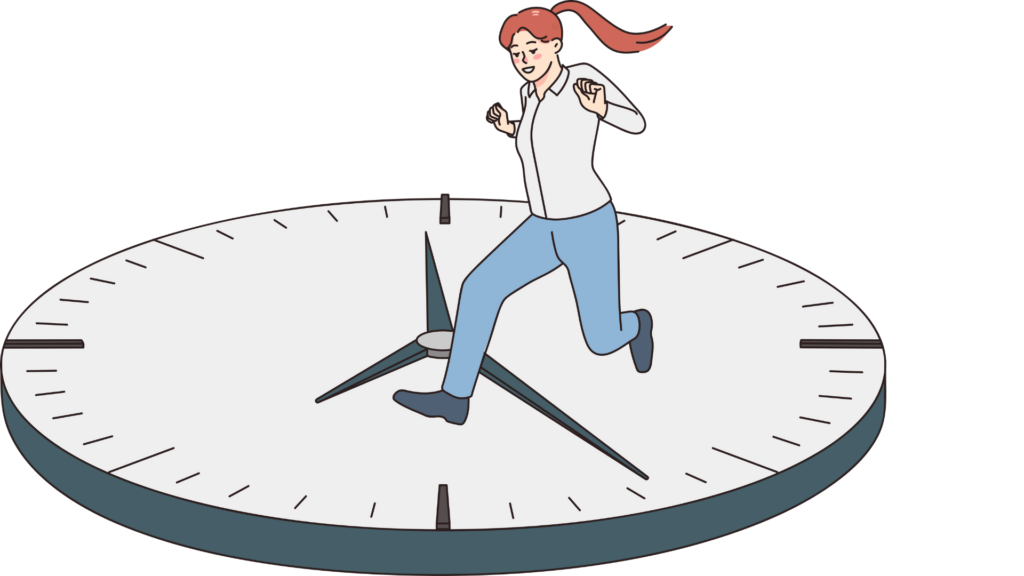 Courir après le temps, dur de prendre des décisions!