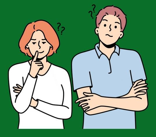 Couple en incompréhention, se posant des questions. Besoin de demander, d'être explicite.